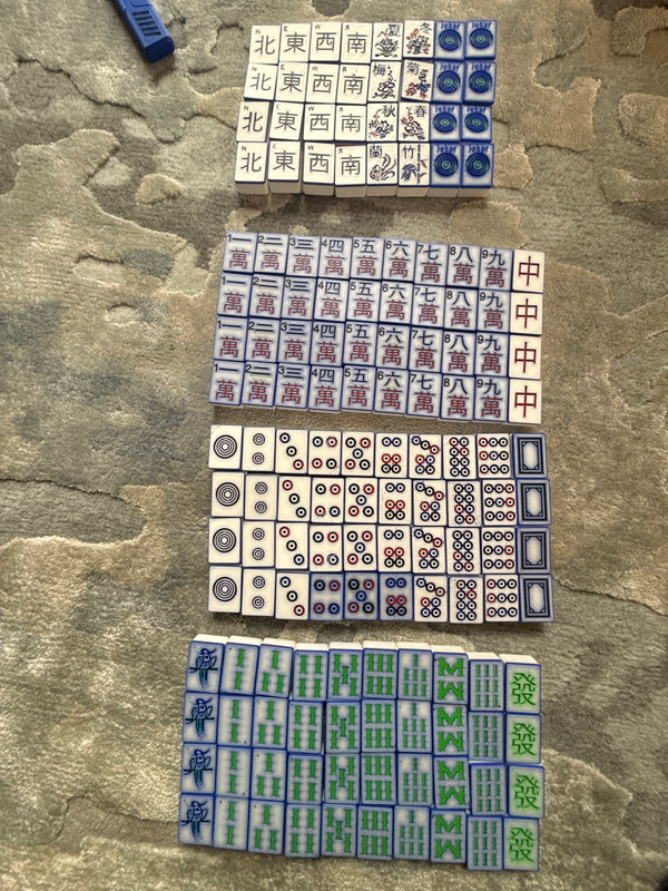 Customizable 3d printed Mahjong Set 144 tiles